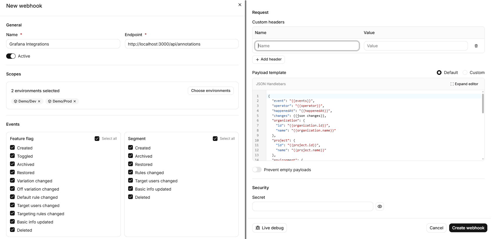 Add WebHook