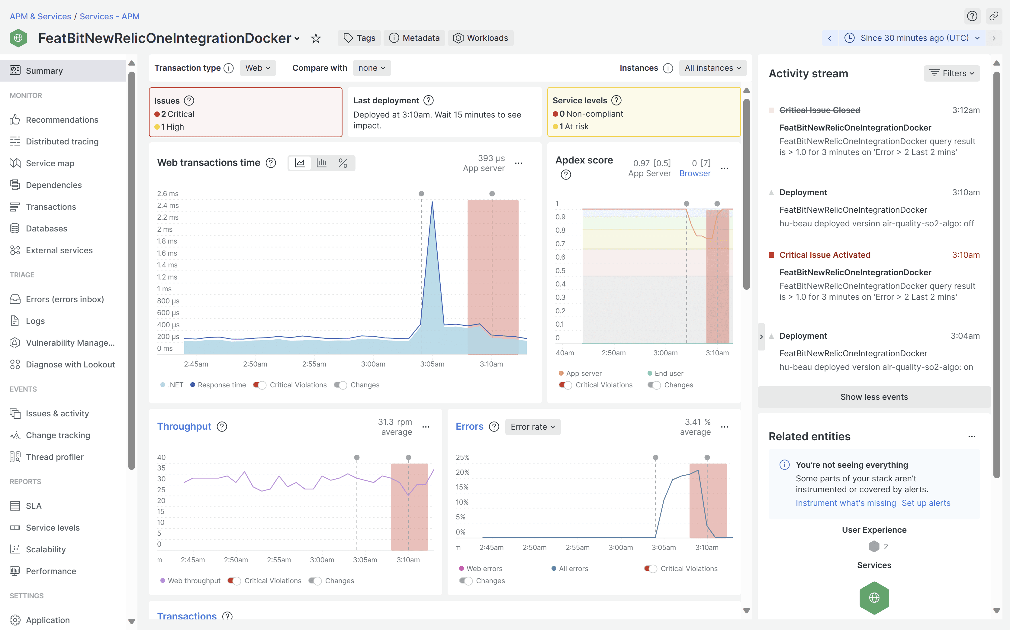 Analyze Deployment Impact